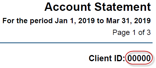 Account Statement Page 1 of 3 Client ID: 00000
